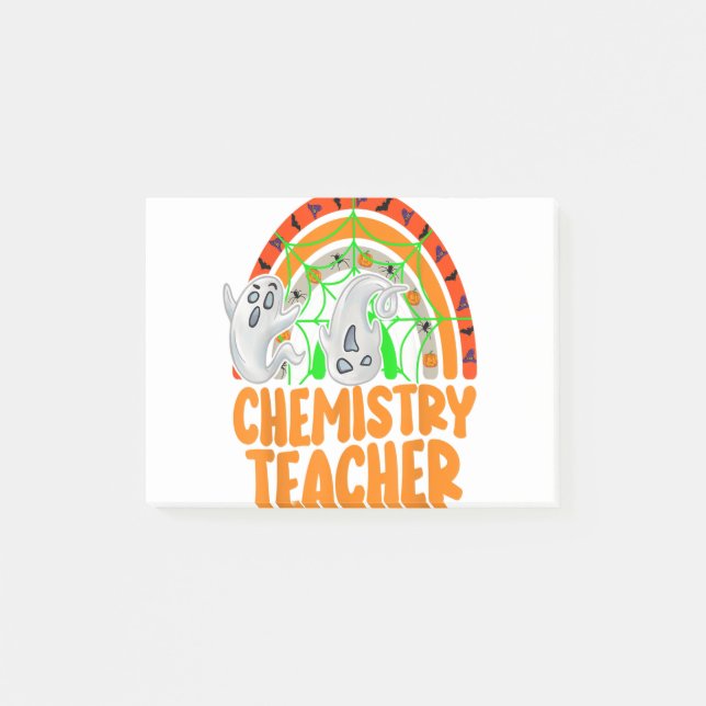 Bloco De Notas Chemistry Teacher Funny Halloween Costumes Science (Frente)