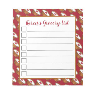 Bloco De Notas Cherry Bakewell Tart British Comida UK Patery Baer