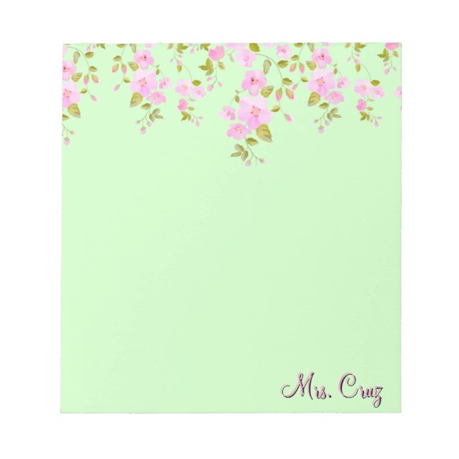 Bloco De Notas Cherry Blossom Bonito (Frente)