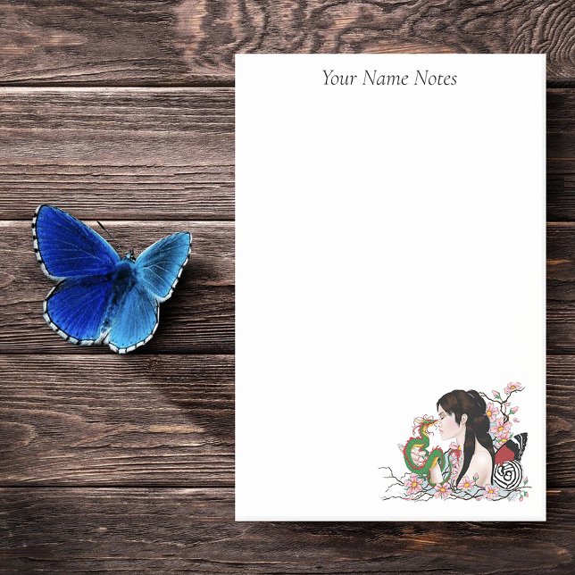 Bloco De Notas Cherry Blossoms Fairy Dragon Amizade (Criador carregado)