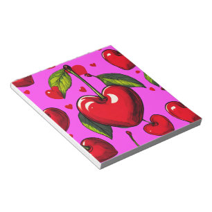 Bloco De Notas Cherry Hearts