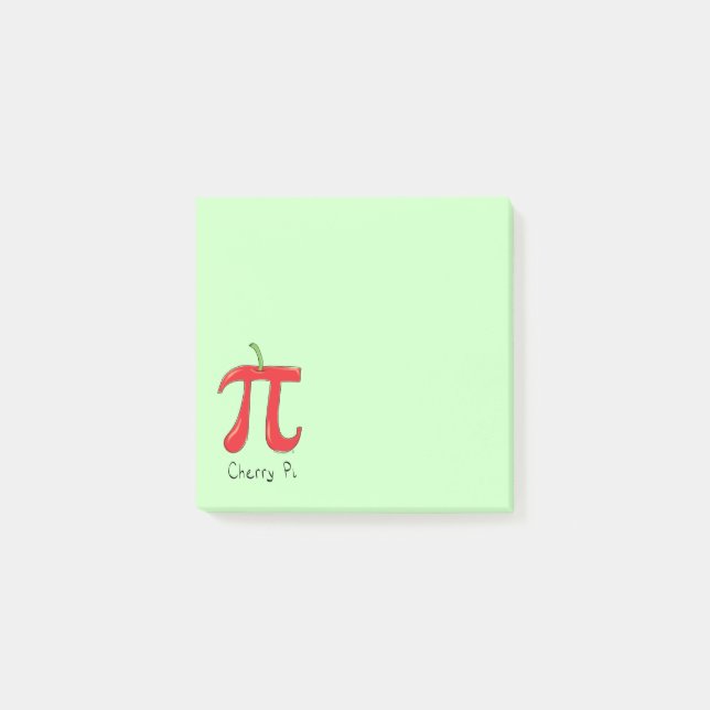 Bloco De Notas Cherry Pi - Símbolo Math Professor Engraçado (Frente)