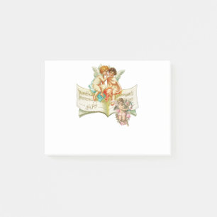Bloco De Notas cherubs de anjo musical