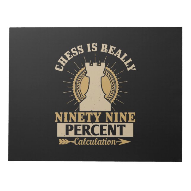 Bloco De Notas Chess É Realmente 90% Cálculo (Frente)