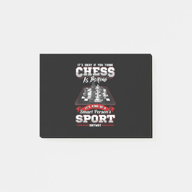Bloco De Notas Chess Funny cita Ditos Humorísticos (Frente)