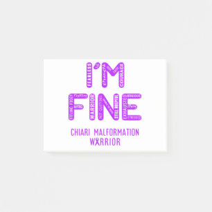 Bloco De Notas Chiari Malformation Warrior - EU ESTOU BEM