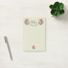 Bloco De Notas Chic Floral Post-it Notes for everyday use