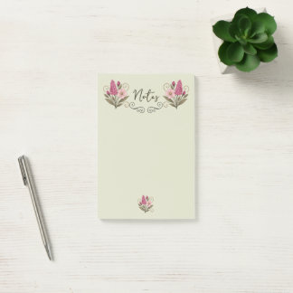 Bloco De Notas Chic Floral Post-it Notes for everyday use
