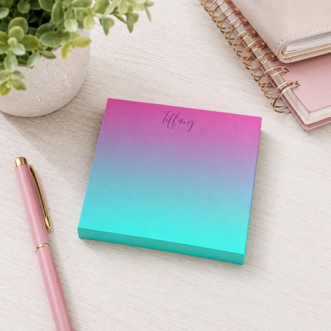 Bloco De Notas Chic ombre (Criador carregado)
