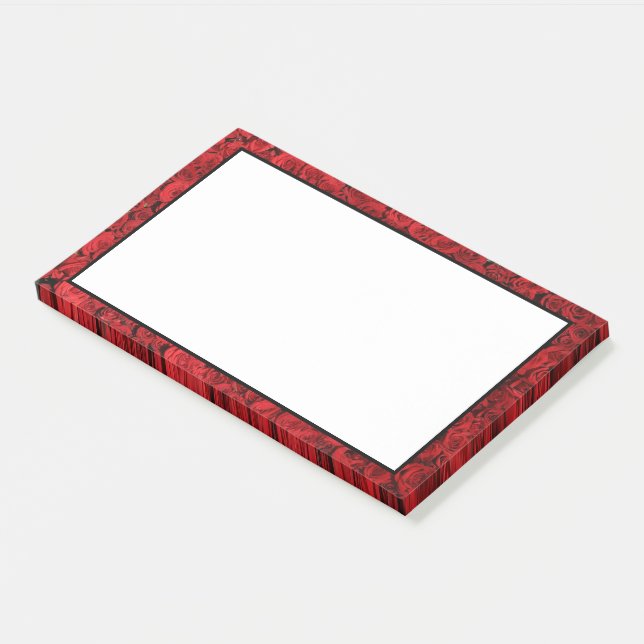 Bloco De Notas Chic Red Floral (Inclinado)