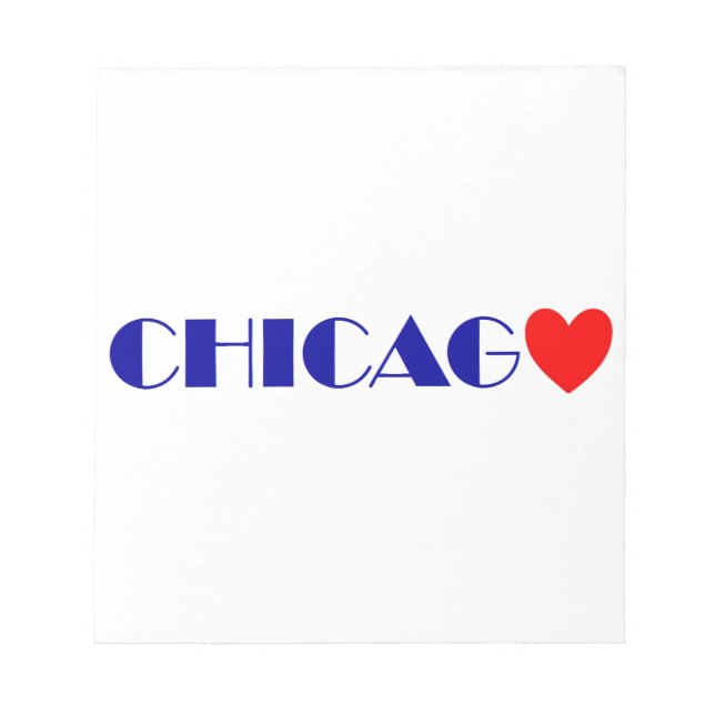 Bloco De Notas chicago j'aime (Frente)