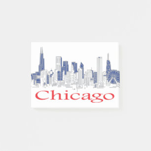 Bloco De Notas Chicago-Skyline