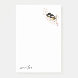 Bloco De Notas Chickadees Personalizam Notas Pós-it®