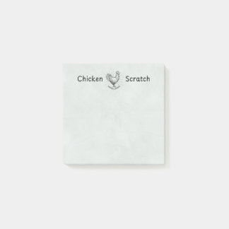 Bloco De Notas Chicken Scratch Post-It Notes | Chicken Lady