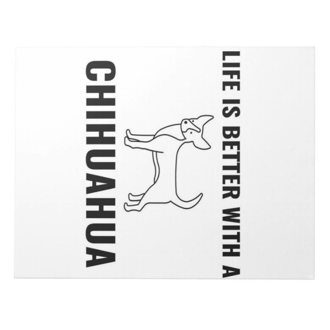 Bloco De Notas Chihuahua life_Dog Lover (Frente)