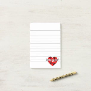 Bloco De Notas Chihuahua Love Lined
