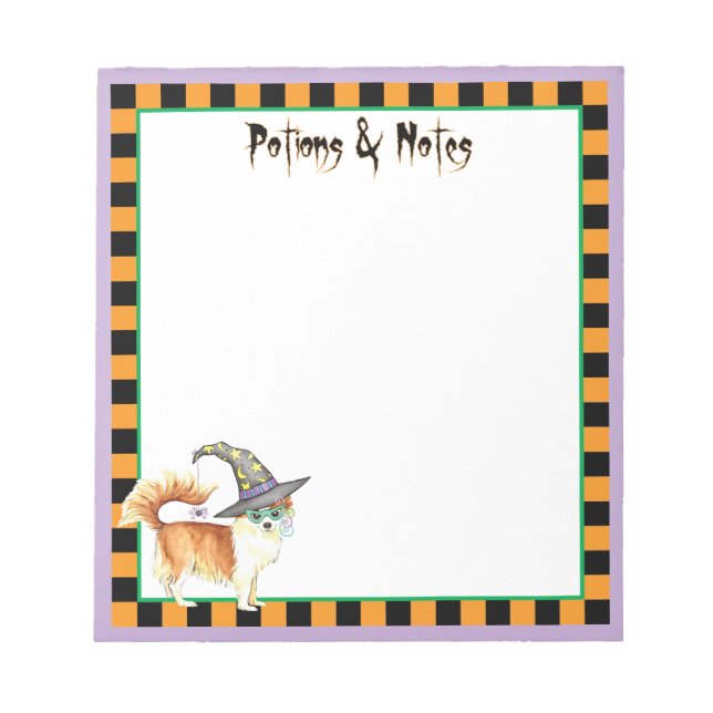 Bloco De Notas Chihuahua Witch (Frente)