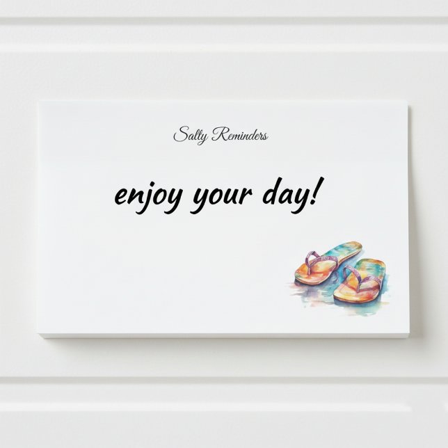 Bloco De Notas Chinelos Rainbow Reef, personalizados (Criador carregado)