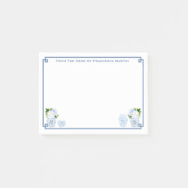 Bloco De Notas Chinoiserie Chic Blue E White Personalizados