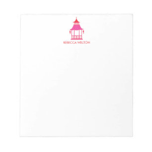 Bloco De Notas Chinoiserie Pagoda Nota