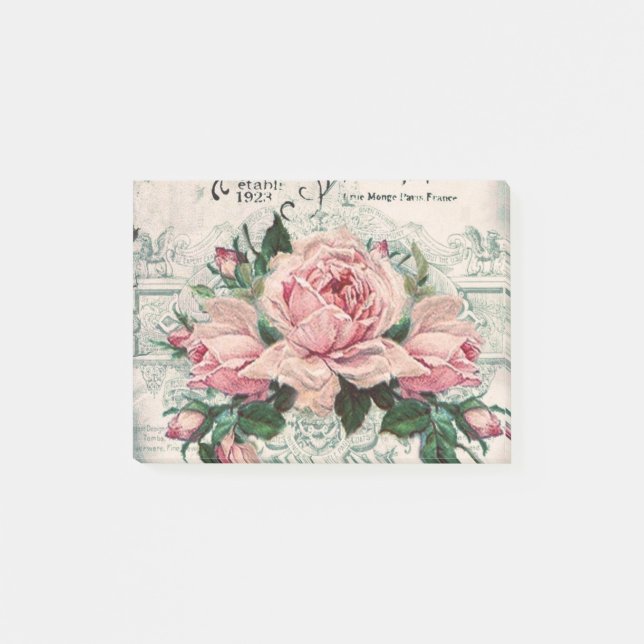 Bloco De Notas chique, dissociação, vitoriano, chic francês, pa (Frente)