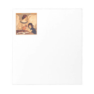 Bloco De Notas Chocolate Angel French Antiguado