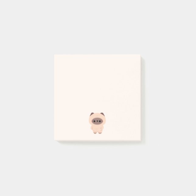 Bloco De Notas Chonky Siamese Cat (Frente)