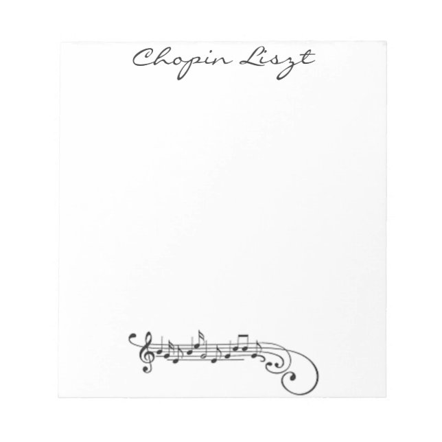 Bloco De Notas Chopin Liszt (Frente)