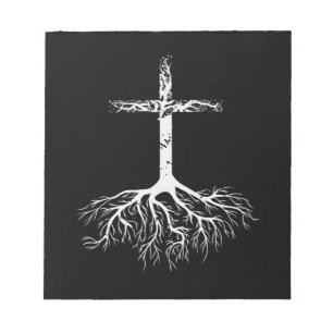 Bloco De Notas Christian Root sua fé em Jesus Cristo Root Tre