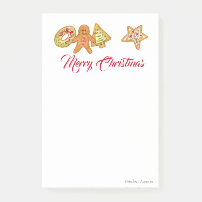 Bloco De Notas Christmas Cookies Notes (Frente)