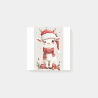 Bloco De Notas Christmas Farm Animal Cute Goat