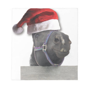 Bloco De Notas Christmas Horse
