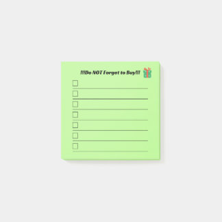 Bloco De Notas Christmas List Post It Notes 