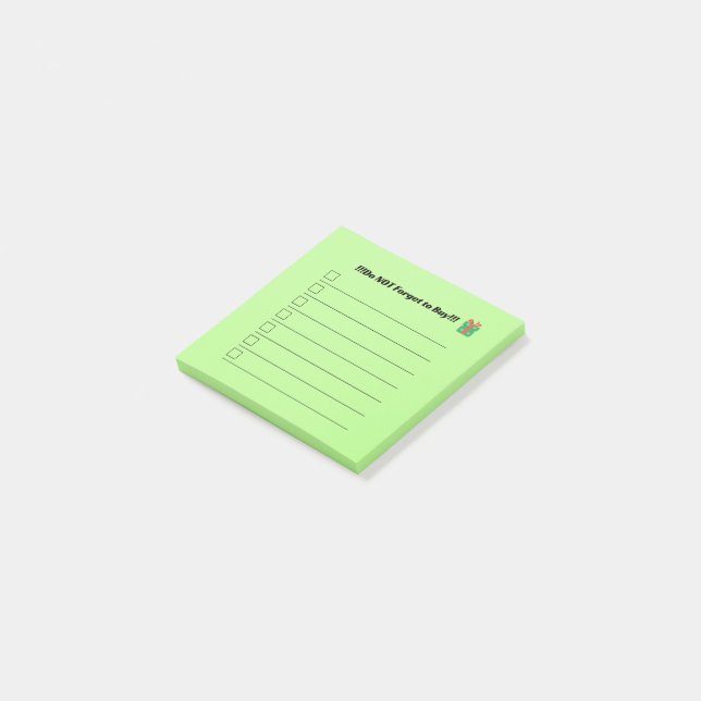 Bloco De Notas Christmas List Post It Notes  (Inclinado)