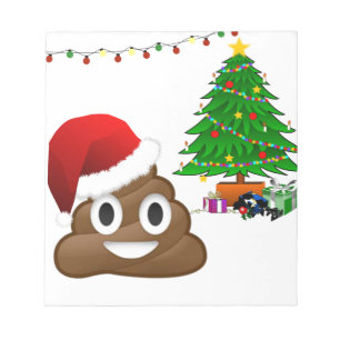 Bloco De Notas christmas poo emoji