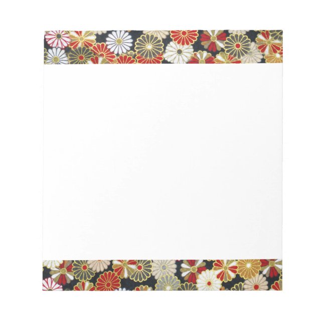 Bloco De Notas Chrysanthemum de Ouro Falhado (Frente)