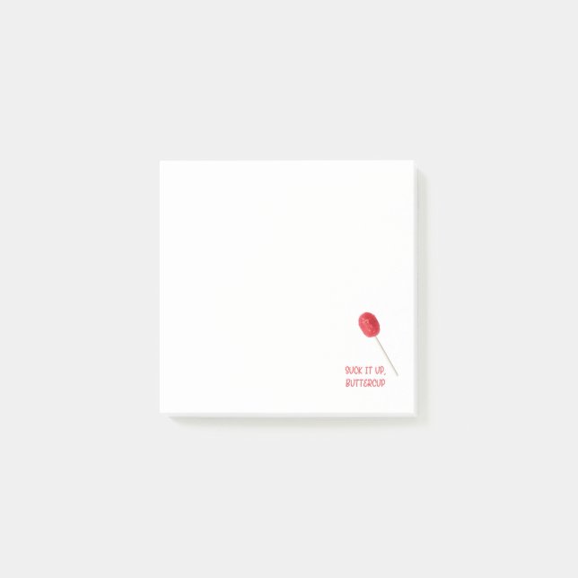 Bloco De Notas Chupa-o Butterglass com Red Lollipop (Frente)