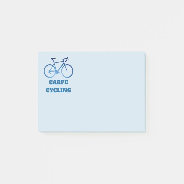 Bloco De Notas Ciclismo de Carpe, notas de post-it do ciclismo da (Frente)