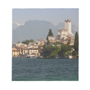 Bloco De Notas Cidade à beira do lago, Malcesine, Província de Ve
