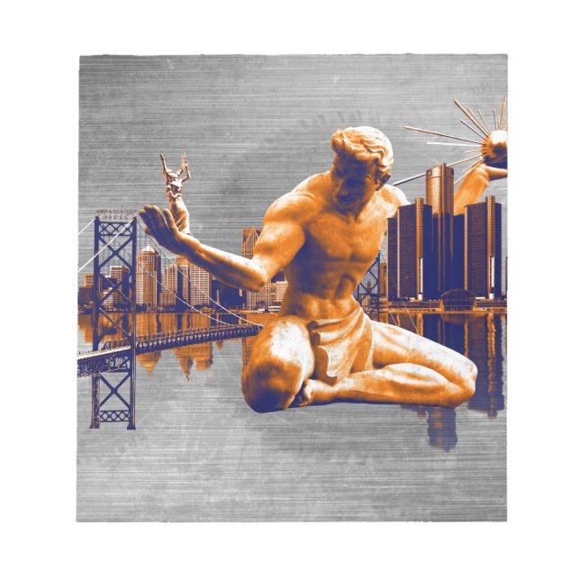 Bloco De Notas Cidade de Detroit (Frente)