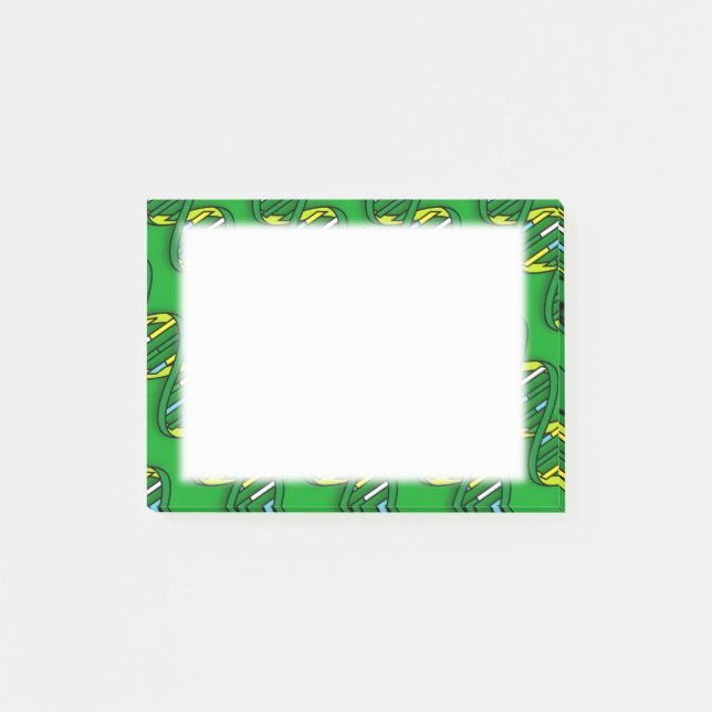 Bloco De Notas Ciência Médica de DNA Verde (Frente)