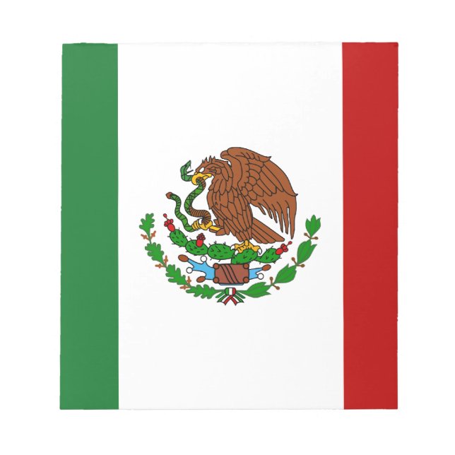 Bloco De Notas Cinco de Mayo Flag do México (Frente)