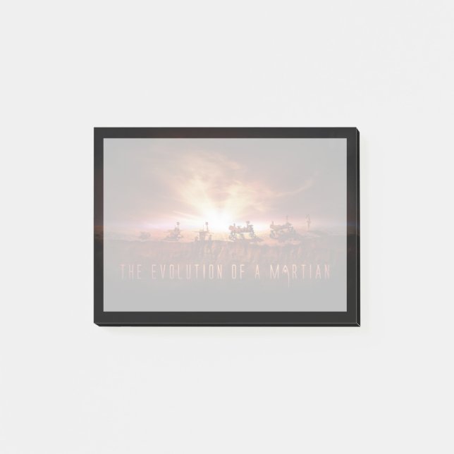 Bloco De Notas Cinco veículos Mars bem-sucedidos (Frente)