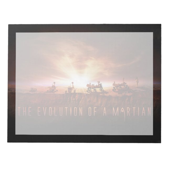 Bloco De Notas Cinco veículos Mars bem-sucedidos (Frente)