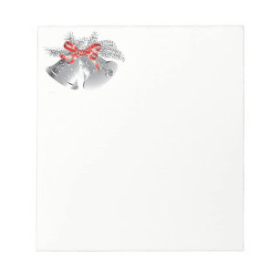 Bloco De Notas Cintos de Prata-Notepad de Natal
