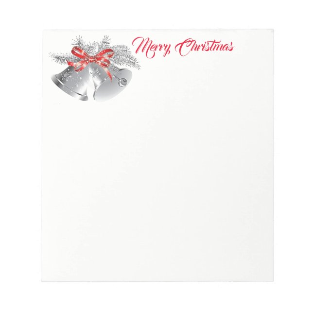 Bloco De Notas Cintos de Prata-Notepad de Natal (Frente)