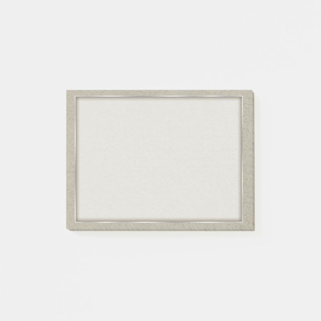 Bloco De Notas Cinza de alumínio videiras gravadas da folha (Frente)