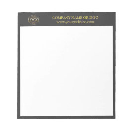 Bloco De Notas Cinza de logotipo comercial personalizado Promocio