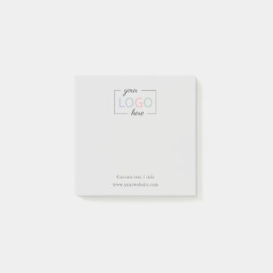 Bloco De Notas Cinza de logotipo da empresa personalizada - Notas