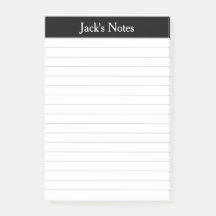 Cinza Negra Clássica Vinculada Personalizada